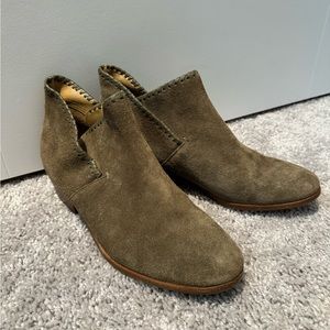 Jack Rogers olive ankle booties